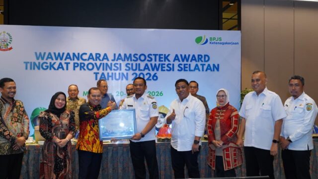 Bupati Luwu Paparkan Komitmen Perluasan Perlindungan Pekerja pada Wawancara Jamsostek Award Sulsel 2026